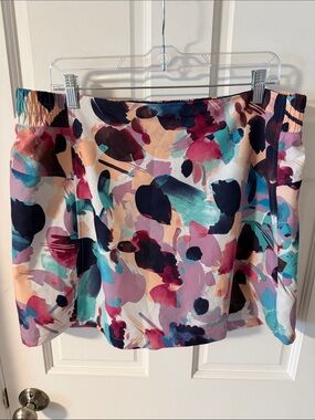 Tek Gear Women's Athletic Skort Abstract
Floral Brushstroke Print Golf Tennis XL